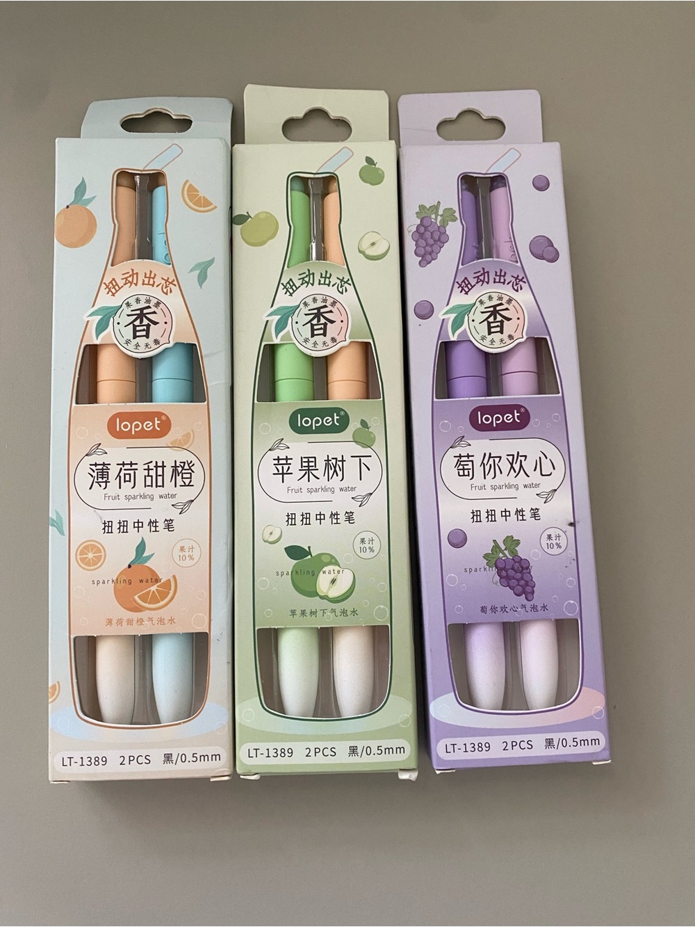 Lopet fruity ink gel pen 6pcs bundle - New